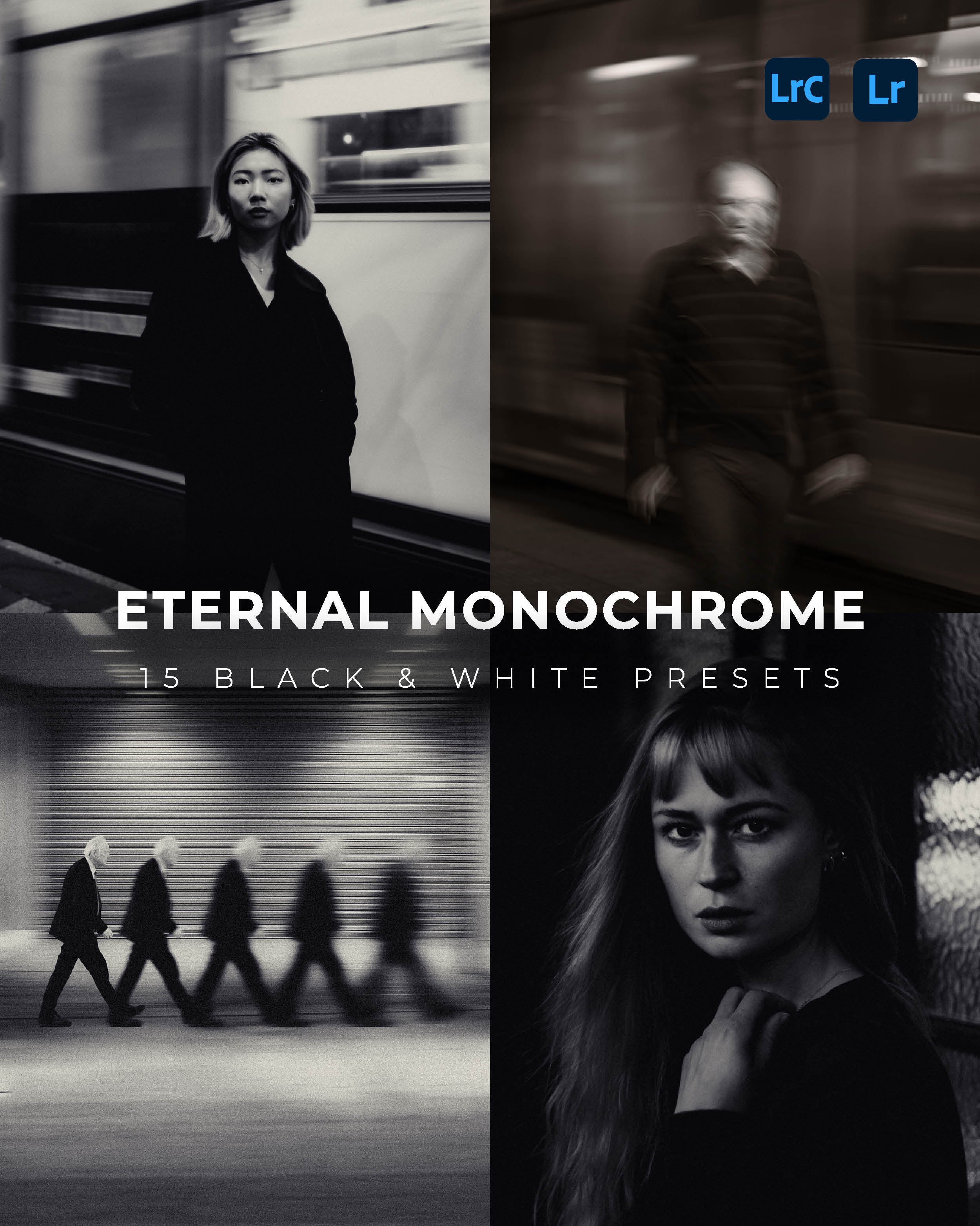 Eternal Monochrome - 15 Black & White Lightroom Presets