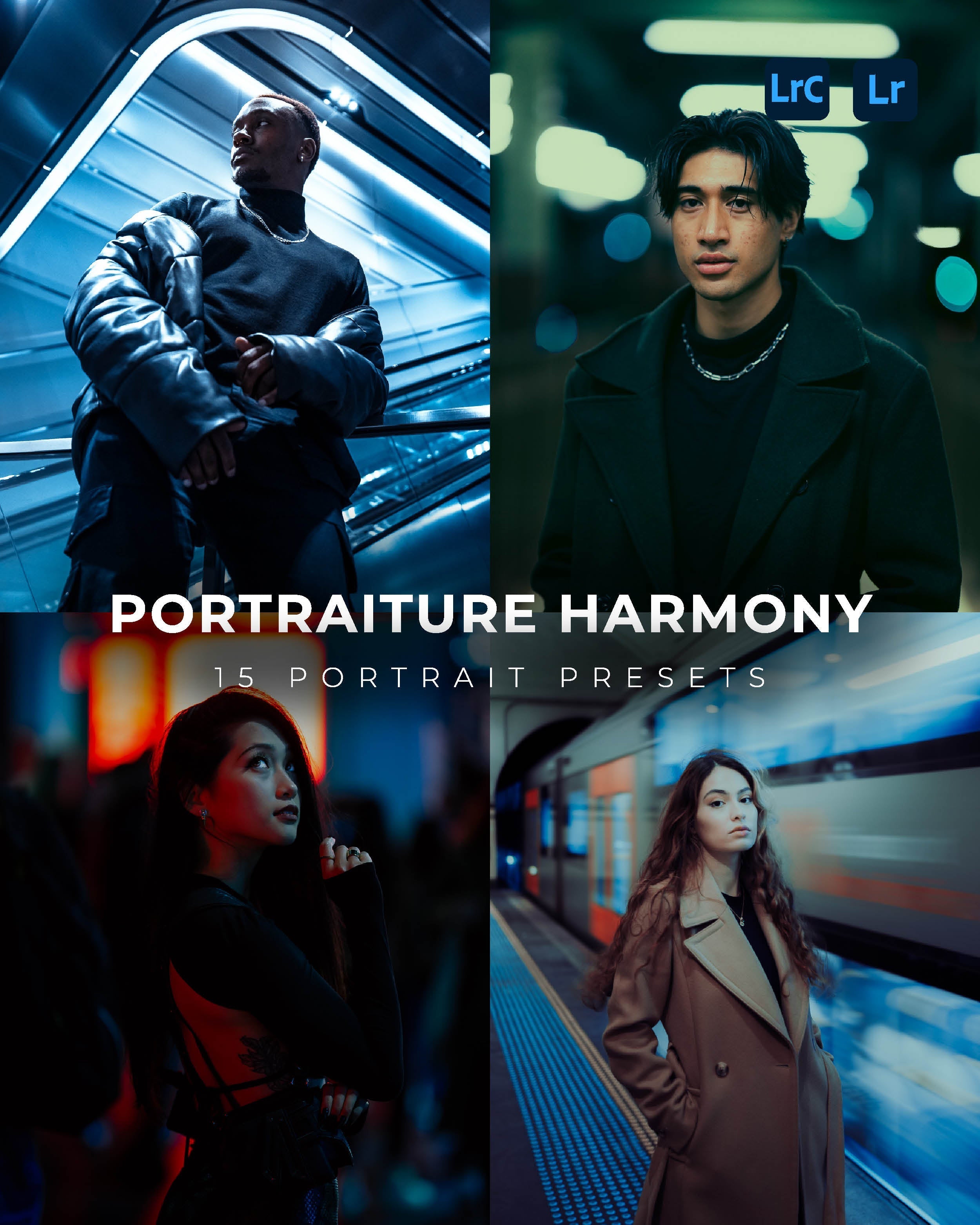 Portraiture Harmony - 15 Portrait Lightroom Presets